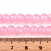 Baking Paint Imitation Jade Glass Round Bead Strands DGLA-Q021-6mm-03-4