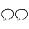 2Pcs 201 Stainless Steel Open Charm Bracelets BJEW-JB12719-5