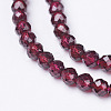 Natural Garnet Beads Strands X-G-D167-A-3mm-1