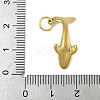 304 Stainless Steel Pendants STAS-P391-01F-G-3