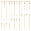 24Pcs 6 Style Brass Cable Chain Extender KK-GO0001-54-1