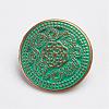 Tibetan Style Alloy Shank Buttons PALLOY-F187-60ABG-1