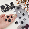 40Pcs 4 Styles 1-Hole PU Leather Buttons DIY-GA0008-32-3