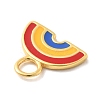 925 Sterling Silver Colorful Enamel Charms STER-Z012-01G-05-2