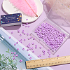 2 Strands Flat Round Handmade Polymer Clay Beads CLAY-SC0001-54C-3