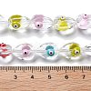Handmade Evil Eye Lampwork Beads Strands LAMP-F035-15A-4