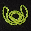 Baking Paint Transparent Glass Bead Strands X-GLAA-S031-8mm-30-3