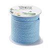 20M Polyester Braided Cord for Jewelry Making OCOR-G015-04A-02-2