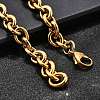304 Stainless Steel Cable Chain Bracelets for Women BJEW-Q050-01B-G-4
