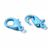 40Pcs Spray Painted Eco-Friendly Alloy Lobster Claw Clasps PALLOY-YW0001-24-NR-5