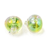 UV Plating Rainbow Iridescent Acrylic Beads OACR-A014-02F-2