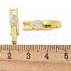 Rack Plating Brass Micro Pave Cubic Zirconia Watch Band Clasps KK-A234-016G-03-3