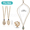 Braided Waxed Cotton Thread Cords Macrame Pouch Necklace Making AJEW-SW00022-13-2