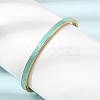 304 Stainless Steel Enamel Hinged Cuff Bangles for Women SA-CBAC920-15G-01G-2