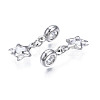 Rack Plating Alloy European Dangle Charms MPDL-N039-204S-2