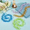 4Pcs 4 Colors Acrylic Cross Chains FIND-WR0002-27A-3