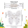 Butterfly Sequin/Paillette Embroidery Lace Applqiues DIY-FG0004-31-2
