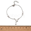 304 Stainless Steel Butterfly Link Bracelets BJEW-C098-01A-P-5