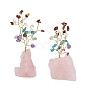 Natural Mixed Gemstone Chips Tree of Life Display Decorations AJEW-JD00015-03-2