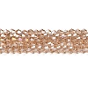 Transparent Electroplate Glass Beads Strands EGLA-A039-T4mm-B12-1