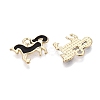 Alloy Enamel Pendants ENAM-N069-12KCG-02-2