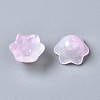 Transparent Two Tone Spray Painted Glass Beads GLAA-Q089-002B-008-4