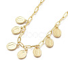 Brass Pendant Necklaces NJEW-M185-01G-3