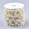 ABS Plastic Imitation Pearl Beaded Trim Garland Strand AJEW-S073-28-2