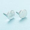304 Stainless Steel Stud Earring Findings STAS-H436-21S-1