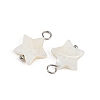 Natural Shell Star Pendants X1-STAS-D378-35P-2