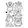Custom Summer Theme PVC Plastic Clear Stamps DIY-WH0631-0731-8