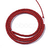 Spray Painted Non-magnetic Synthetic Hematite Beads Strands G-R468-02A-07-2