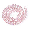 Electroplate Transparent Glass Beads Strands GLAA-T032-T6mm-AB10-3