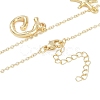 Bohemian Summer Beach Style 18K Gold Plated Shell Shape Initial Pendant Necklaces IL8059-7-3