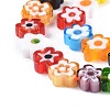 Handmade Millefiori Glass Bead Strands LAMP-J035-8mm-02-2