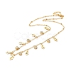 PVD Vacuum Plating 304 Stainless Steel Stud Earring and Pendant Necklace Set LS-SJEW-C002-01A-G-2