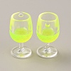 Transparent Resin Pendants RESI-WH0026-48G-1