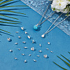 56Pcs 4 Styles Brass Cup Pearl Peg Bails Pin Pendants KK-ME0001-74S-5