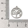 Non-Tarnish 201 Stainless Steel Pendants LS-STAS-E206-03P-04-3