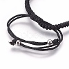 Nylon Cord Braided Bead Bracelets Making BJEW-F360-FP08-3