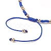 3Pcs 3 Color Evil Eye Lampwork & Glass Seed Braided Bead Bracelets Set for Women BJEW-JB09250-6