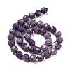 Natural Lepodolite Beads Strands G-C150-B03-02-4