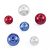 3 Colors Glass Pearl Beads GLAA-T024-10-4
