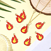 24Pcs Firefighting Theme Alloy Enamel Pendants ENAM-SC0007-23-5