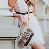 2Pcs 2 Styles Bowknot Ribbon Alloy Handbag Chain Straps FIND-GO0003-74-5