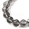 Transparent Electroplate Glass Beads Strands EGLA-N002-34E-F02-3