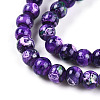 Baking Paint Glass Beads Strands DGLA-N003-4mm-A07-3