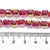 Electroplate Glass Beads Strands EGLA-D030-19A-4