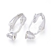 Brass Clip-on Earring Converters Findings KK-Q115-S-5