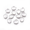 Tarnish Resistant 316 Surgical Stainless Steel Lace Edge Bezel Cups X-STAS-I118-10P-1
